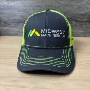 Midwest‎ Machinery Hat Cap Strap Back Gray John Outdoors Adjustable